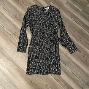 & Other Stories Abstract Long Sleeve Dress